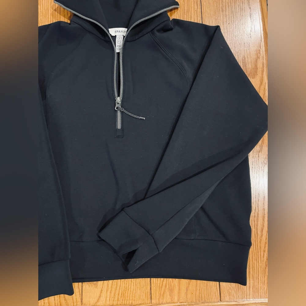 SPANX AirEssentials 1/2 Half Zip Pullover, black … - image 10